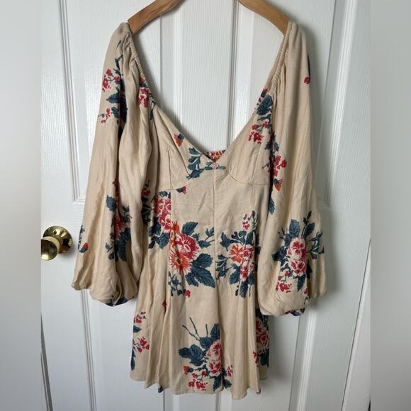 Free People Francesca Floral Print Mini Dress S - Picture 2 of 11